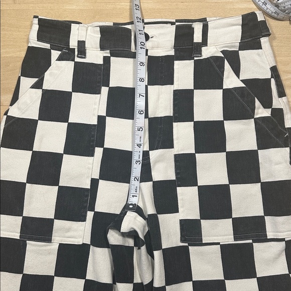 P & CO Service Fatigue Pants Black Checkerboard UK Sz 10/US Sz 6 - Picture 12 of 13